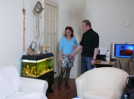 Older housewife Maria cheats on her husband with a friend of his