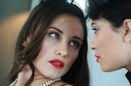 Lesbian pornstars Celeste Star and Raven Rockette toy twats and eat ass 62961459